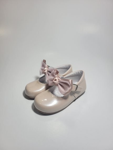 Sapato Clássico Charol Metal Baby Rosa