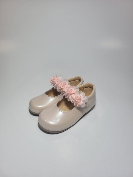 Sapato Clássico Charol Metal Baby Rosa II
