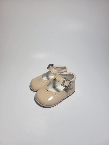 Sapato Clássico Charol True Nude Serraje Tapestry Bege