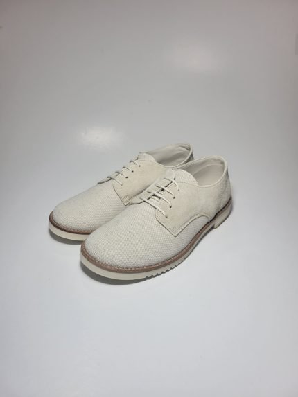 Sapato Lino Natural Salsa Cosido Bege