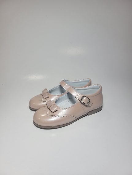 Sapato Clássico Charol Pearl Pétala Bloque Marinho