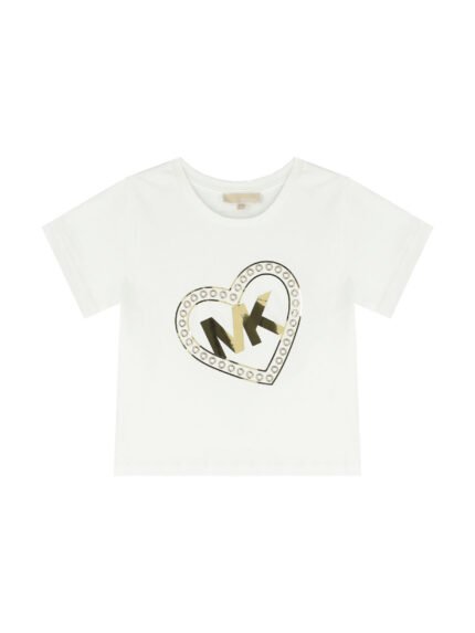 T-Shirt Off-White Golden Heart MK
