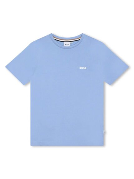 T-Shirt Pale Blue Mini Boss