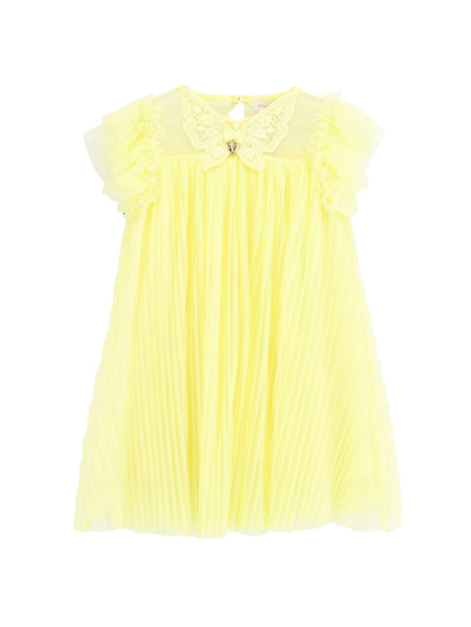 Vestido Cho Spotted Tule Butterfly Sherbert