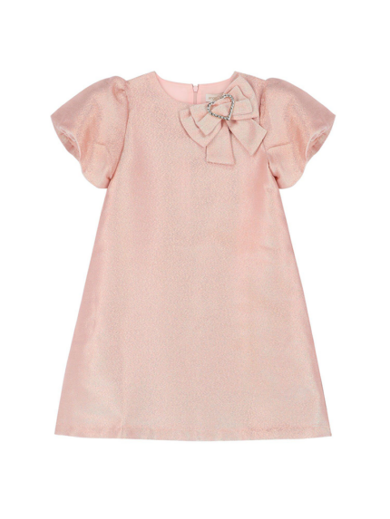 Vestido Liliana Metalic Blush