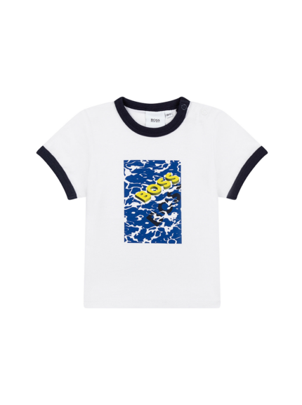 T-Shirt Branca Praia Boss